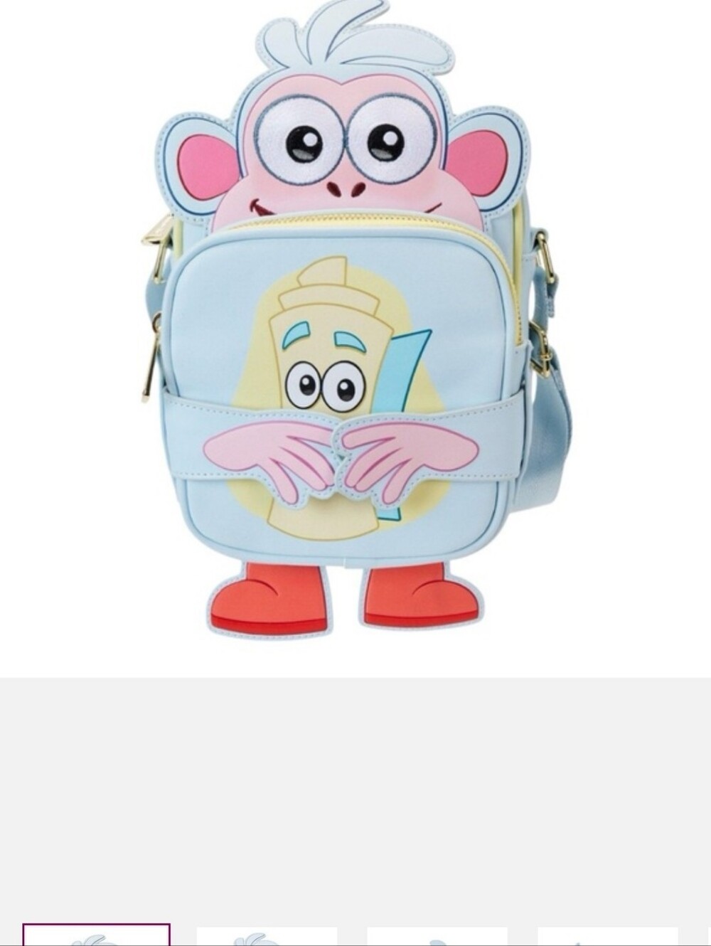 Loungefly Nickalodean Dora The Explorer BOOTS Character Crossbody Bag New